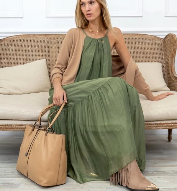 Faux leather shopping bag - several colors