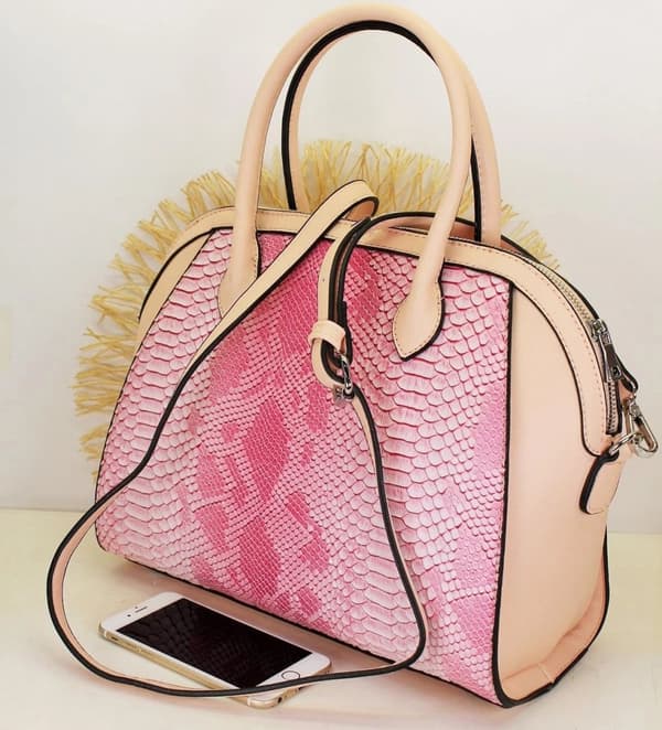 Agélii Fashion - Elegant shoulder & handbag in pink color