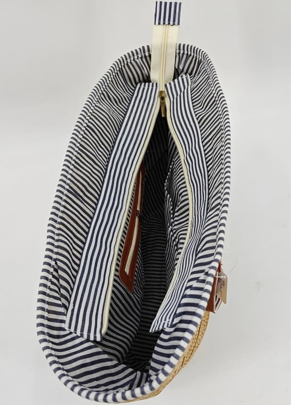Bohemian wicker tote bag - several color variations