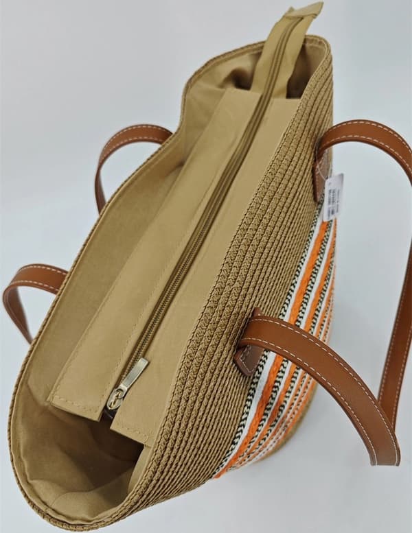 Bohemian wicker tote bag - several color variations