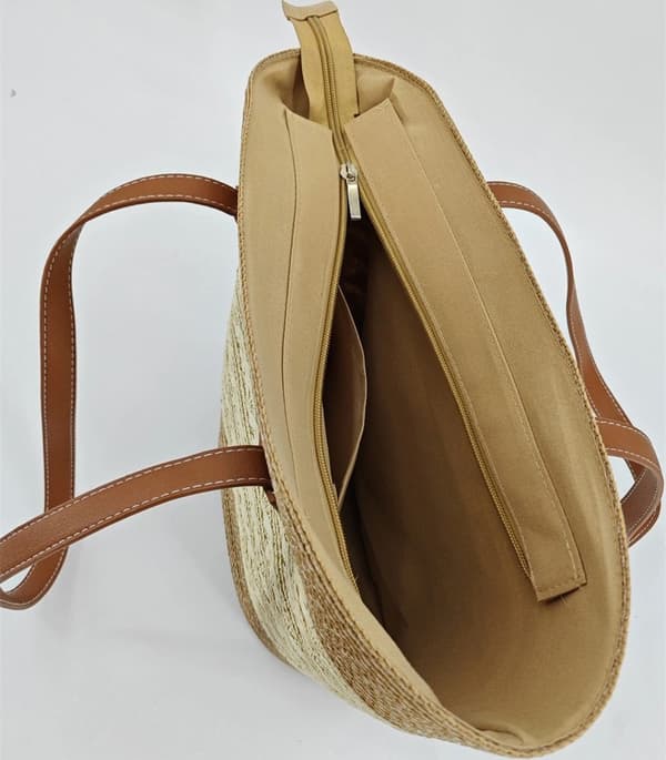 Bohemian wicker tote bag - several color variations