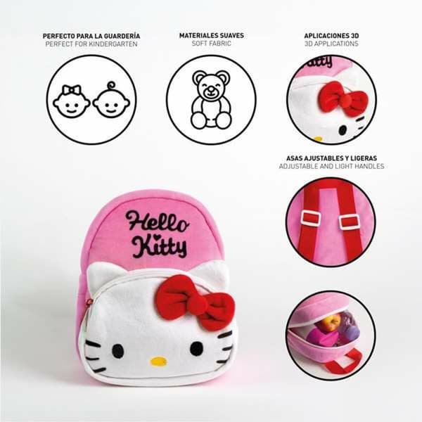 Lasten laukku Hello Kitty Pinkki 18 x 22 x 4 cm