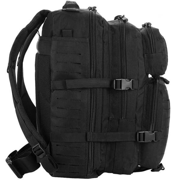 M-TAC Stor Assault Pack Laserskuren Ryggsäck - Svart