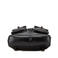 Miniatyrbillede 3 af 10: Pre-owned Gucci Calfskin Bamboo Drawstring Backpack Black