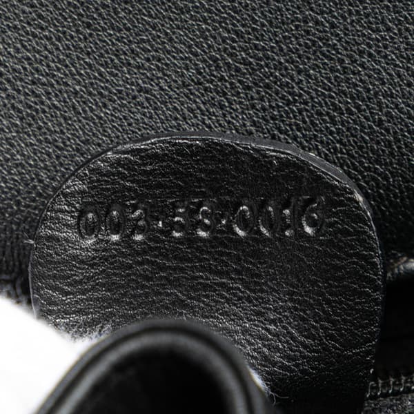 Pre-owned Gucci Calfskin Bamboo Drawstring Backpack Black