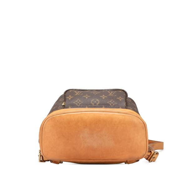 Pre-owned Louis Vuitton Monogram Montsouris MM Brown