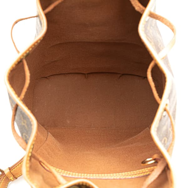 Pre-owned Louis Vuitton Monogram Montsouris MM Brown