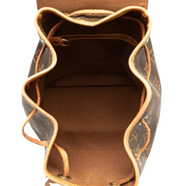 Pre-owned Louis Vuitton Monogram Montsouris MM Brown