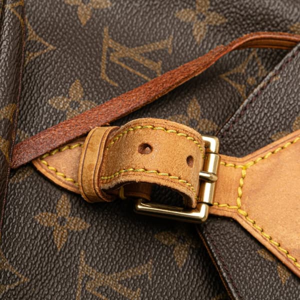 Pre-owned Louis Vuitton Monogram Montsouris MM Brown