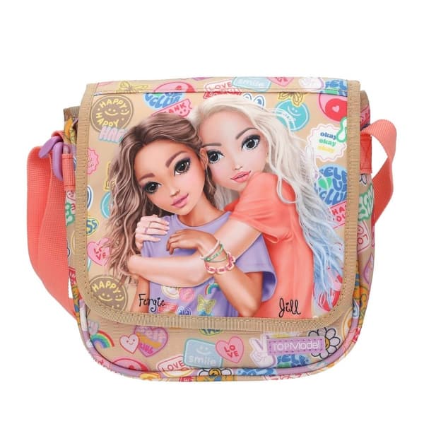 TOPModel TOPModel Skulderveske GIRL POWER - Beige og korall - Liten (413288)