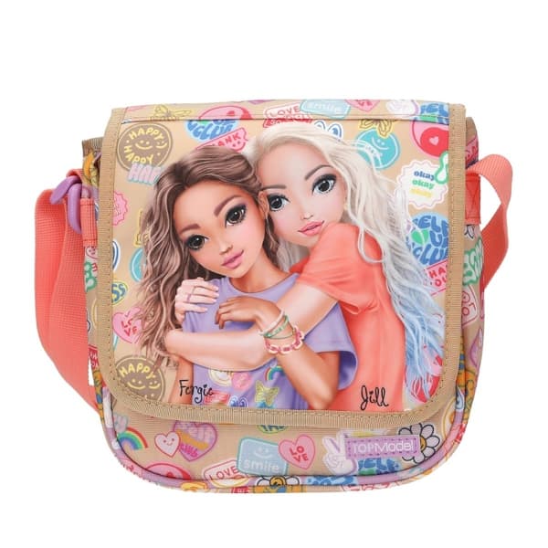 TOPModel TOPModel Skulderveske GIRL POWER - Beige og korall - Liten (413288)