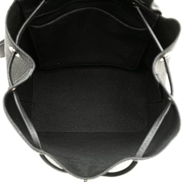Pre-owned Louis Vuitton Taurillon Lockme Backpack Black