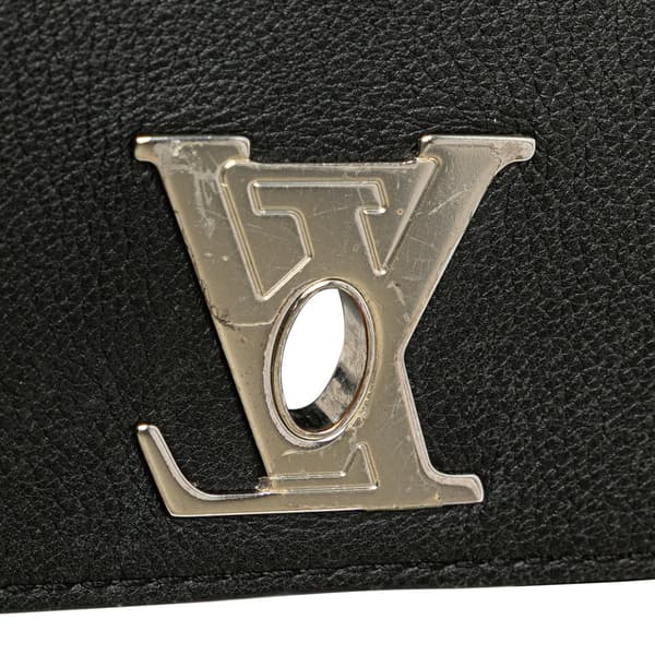 Pre-owned Louis Vuitton Taurillon Lockme Backpack Black