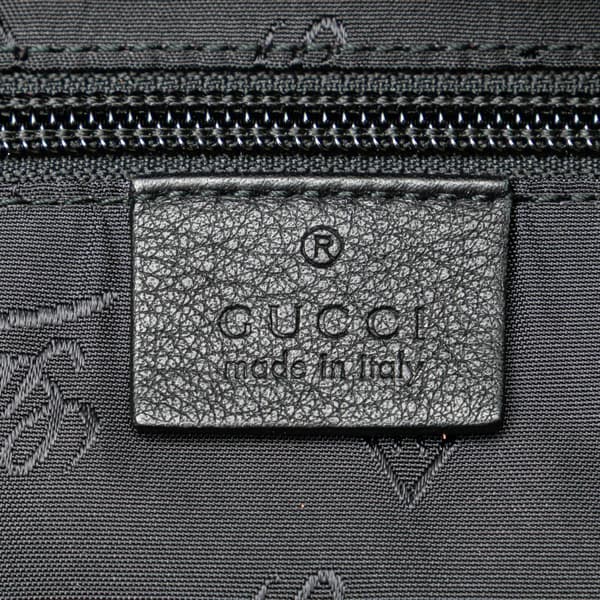 Pre-owned Gucci Guccissima Backpack Black