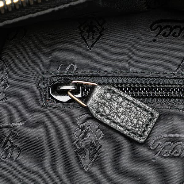 Pre-owned Gucci Guccissima Backpack Black