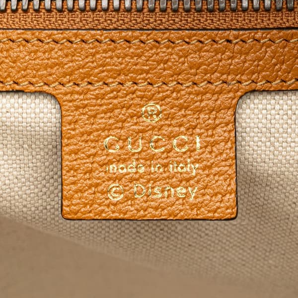 Pre-owned Gucci Disney Small Micro GG Supreme Mickey Mouse Dome Backpack Brown
