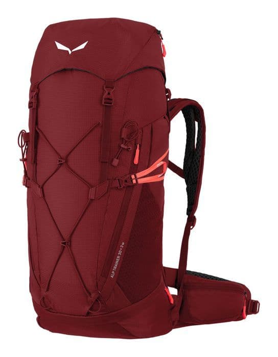 SALEWA Ryggsäck mörkröd neongul för kvinnor - Alp Trainer 30+3 WS Syrah 266228