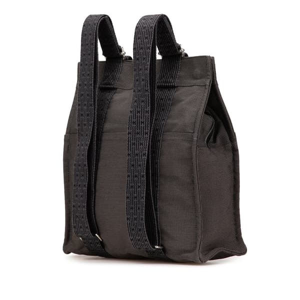 Pre-owned Hermès Canvas Herline Backpack MM Gray