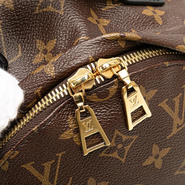 Pre-owned Louis Vuitton Monogram Palm Springs PM Brown