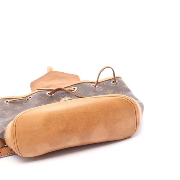 Pre-owned Louis Vuitton Monogram Mini Montsouris Brown