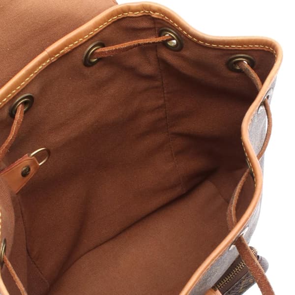 Pre-owned Louis Vuitton Monogram Mini Montsouris Brown