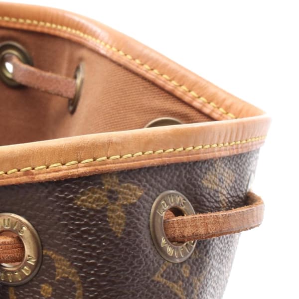 Pre-owned Louis Vuitton Monogram Mini Montsouris Brown