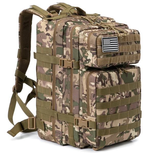 Taktisk Ryggsäck, 45L Stort Utrymme, Unisex Design,CP