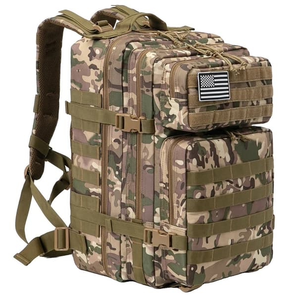 Taktisk Ryggsäck, 45L Stort Utrymme, Unisex Design,CP