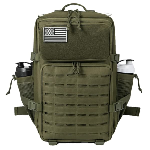 Taktisk rygsæk, 45L kapacitet, MOLLE design, vandtæt,Grøn