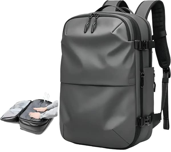 Mochila Rejserygsæk, Nylonmateriale, 56-75L Kapacitet,C-vakuum kompression