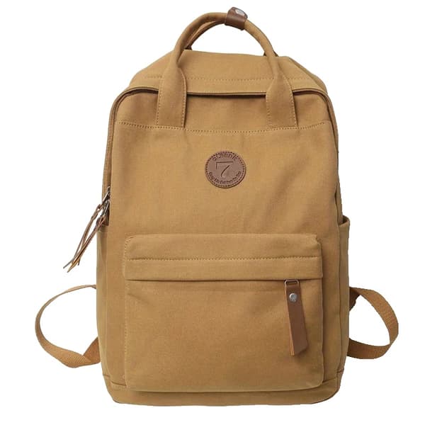 Vintage Vetoketjureppu, Suuri Kapasiteetti, Käännettävä Muotoilu,Khaki