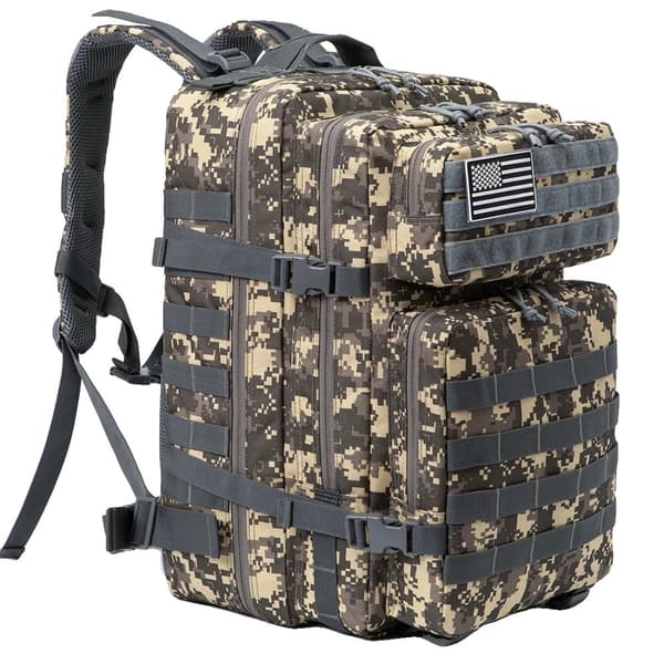 Taktisk rygsæk, 45L stor kapacitet, unisex design,ACU