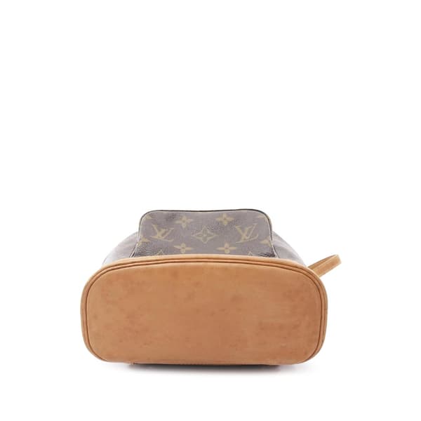 Pre-owned Louis Vuitton Monogram Mini Montsouris Brown
