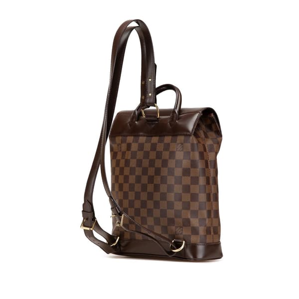 Pre-owned Louis Vuitton Damier Ebene Soho Brown