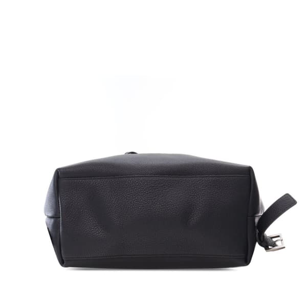 Pre-owned Saint Laurent Grained Calfskin Sac De Jour Backpack Black