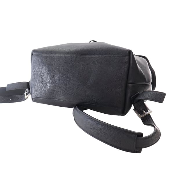 Pre-owned Saint Laurent Grained Calfskin Sac De Jour Backpack Black
