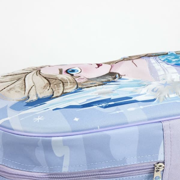 Skolryggsäck 3D med hjul Frozen Lila