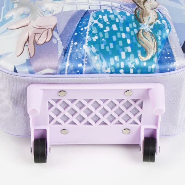 Skolryggsäck 3D med hjul Frozen Lila