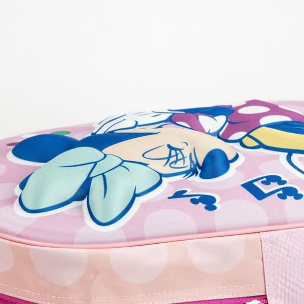 Skolryggsäck 3D med hjul Minnie Mouse Rosa