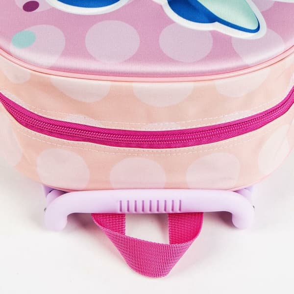 Skolryggsäck 3D med hjul Minnie Mouse Rosa