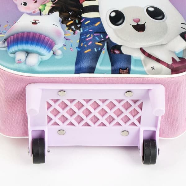 3D Koululaukku pyörillä Gabby's Dollhouse Pinkki