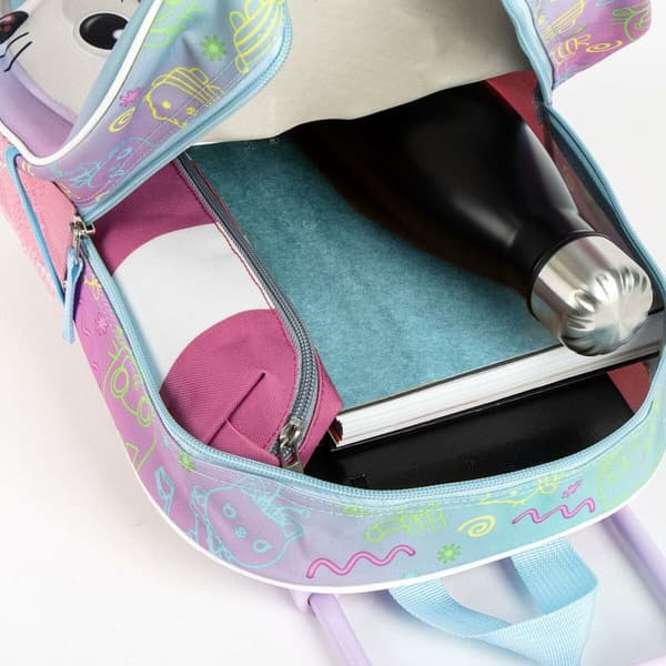 3D Skoletaske med Hjul Gabby's Dollhouse Pink