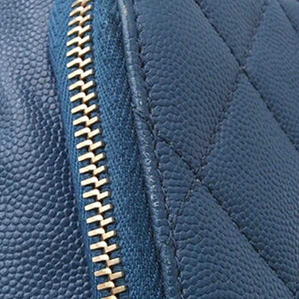 Pre-owned Chanel Caviar Business Affinity Backpack Blue