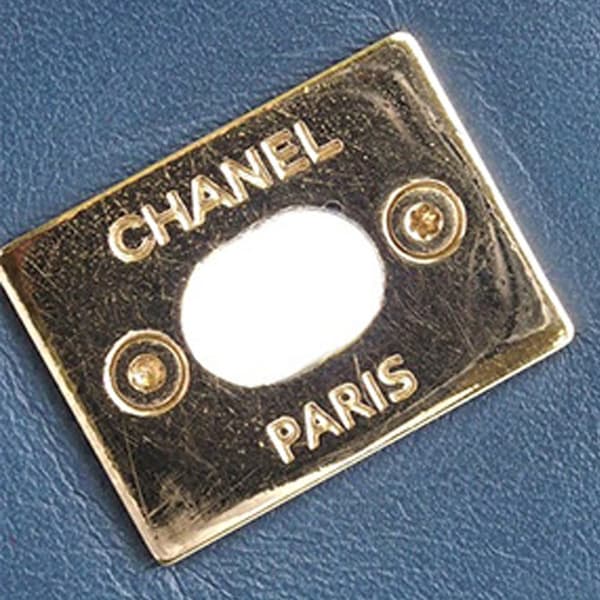Pre-owned Chanel Caviar Business Affinity Backpack Blue