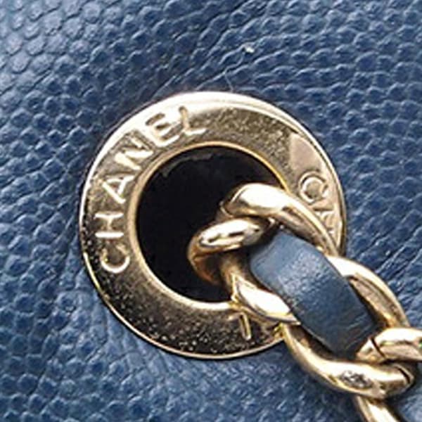 Pre-owned Chanel Caviar Business Affinity Backpack Blue