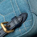 Miniatyrbilde 9 av 10: Pre-owned Gucci Small GG Marmont Pearl Denim Backpack Blue
