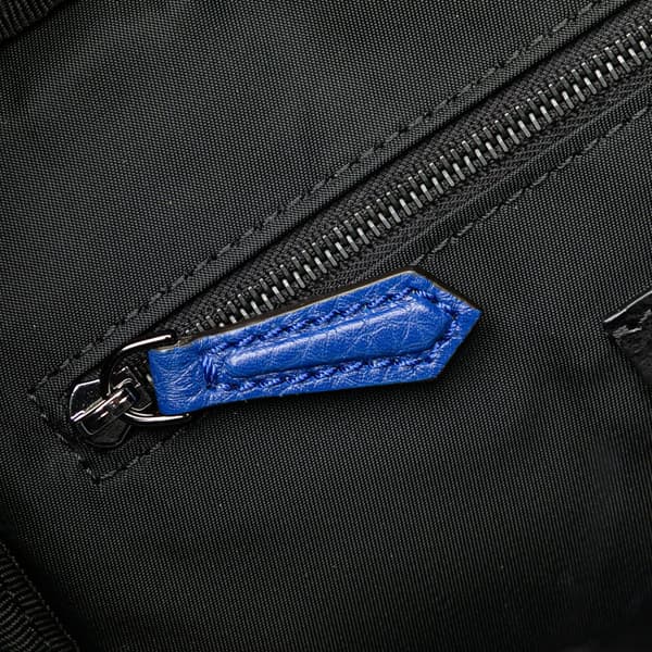 Pre-owned Fendi Medium Econyl Santander Cuoio Roma Fendiness Backpack Blue