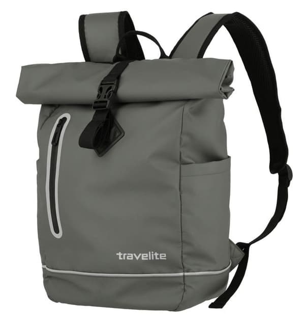 Ryggsäck - travelite - Basics Roll-Up Ryggsäck Plane - Grå - Vattentät - 19L