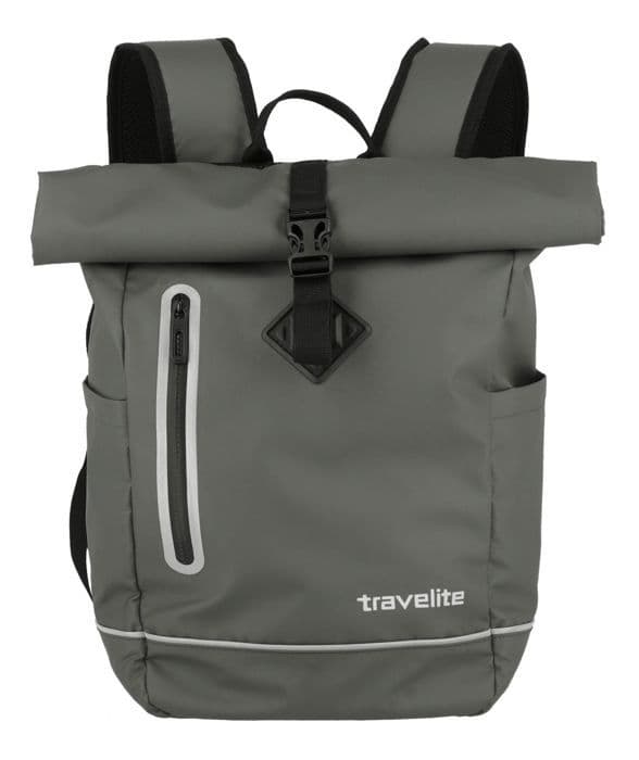 Ryggsäck - travelite - Basics Roll-Up Ryggsäck Plane - Grå - Vattentät - 19L