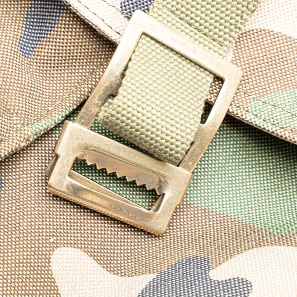 Pre-owned Valentino Canvas Camouflage Backpack Brown